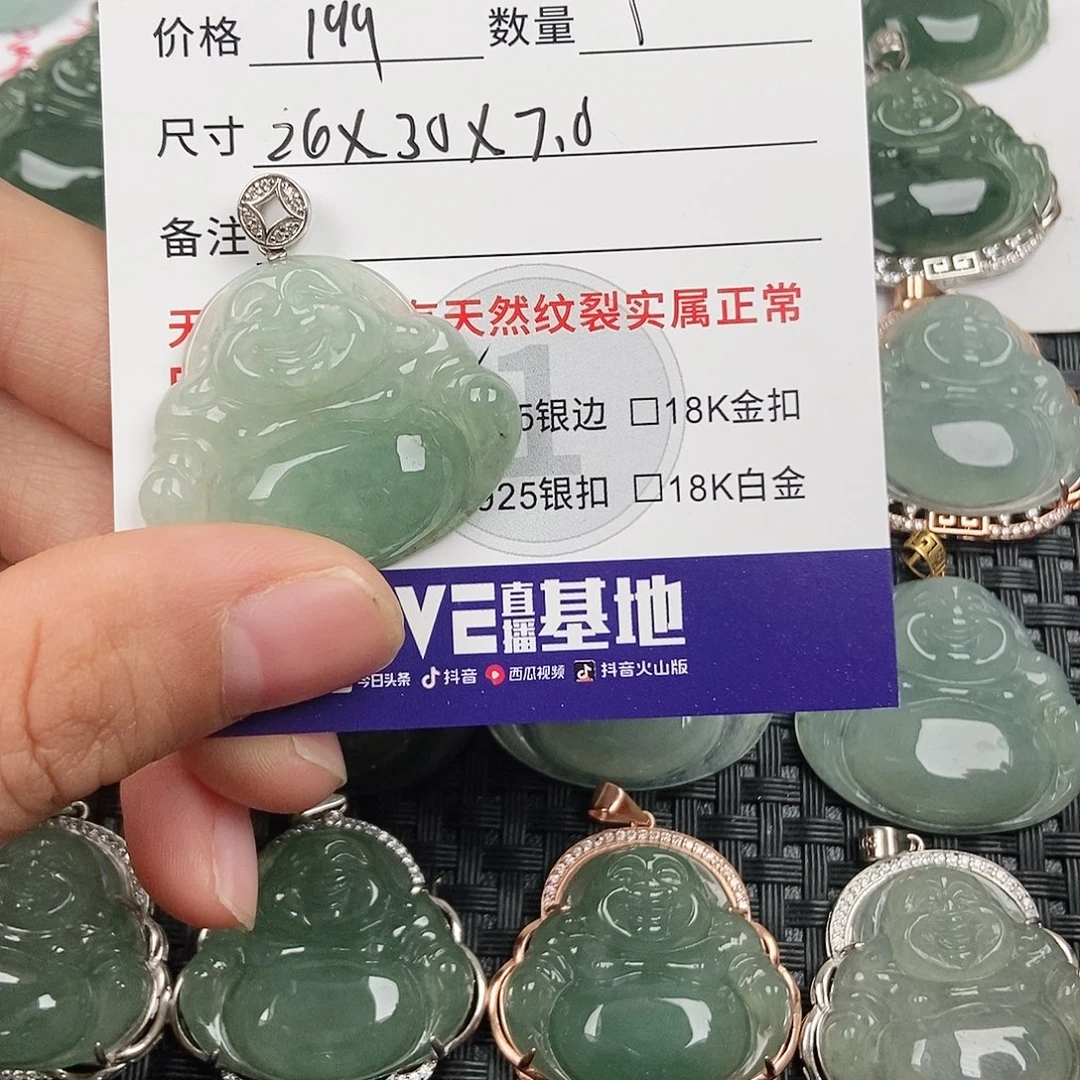 翡翠银S925镶嵌颈饰