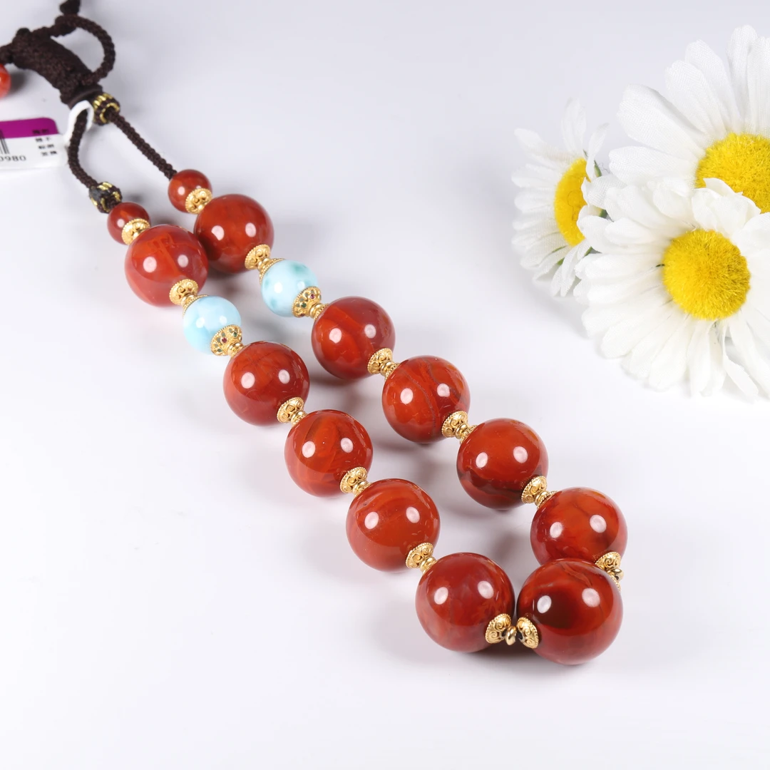 【汪氏精品】南红玛瑙瓦西大珠径气场全开 XH12-F41 多样性发其一