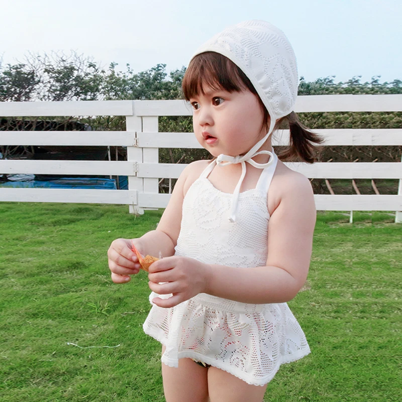 儿童泳衣连体女童裙式可爱女孩游泳衣公主宝宝小童婴儿分体泳装