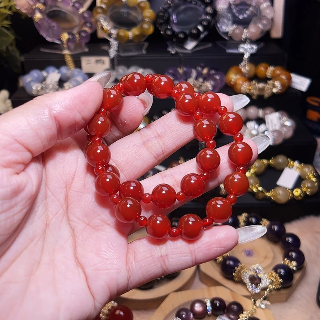 未镶嵌手链水晶红玛瑙