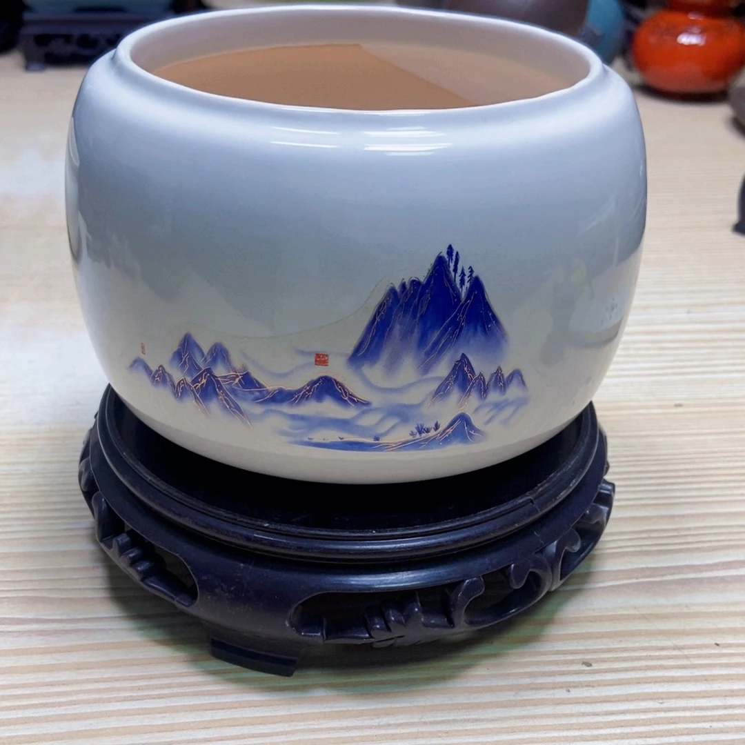 瓷片陶瓷花盆陶瓷艺术