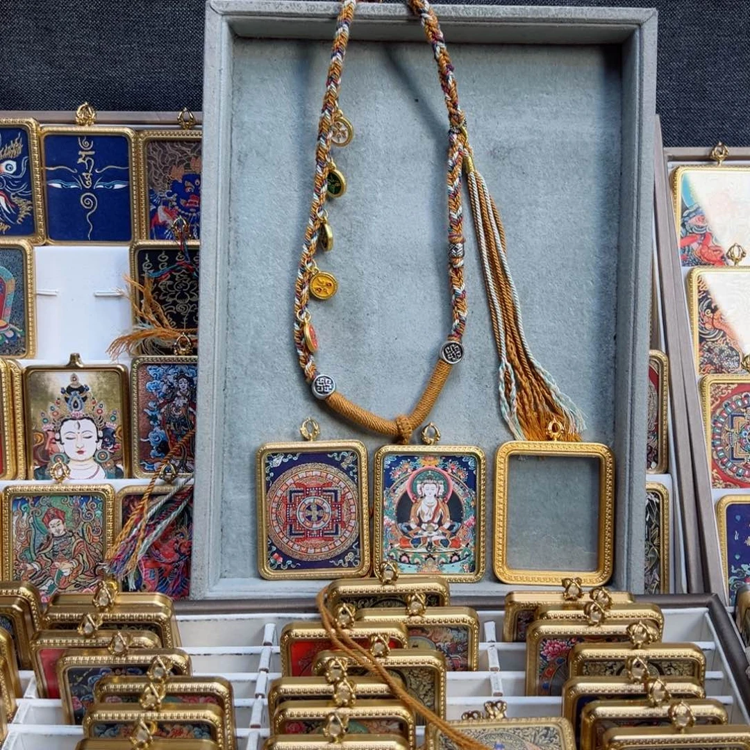 吊坠国**法双面大日➕坛城