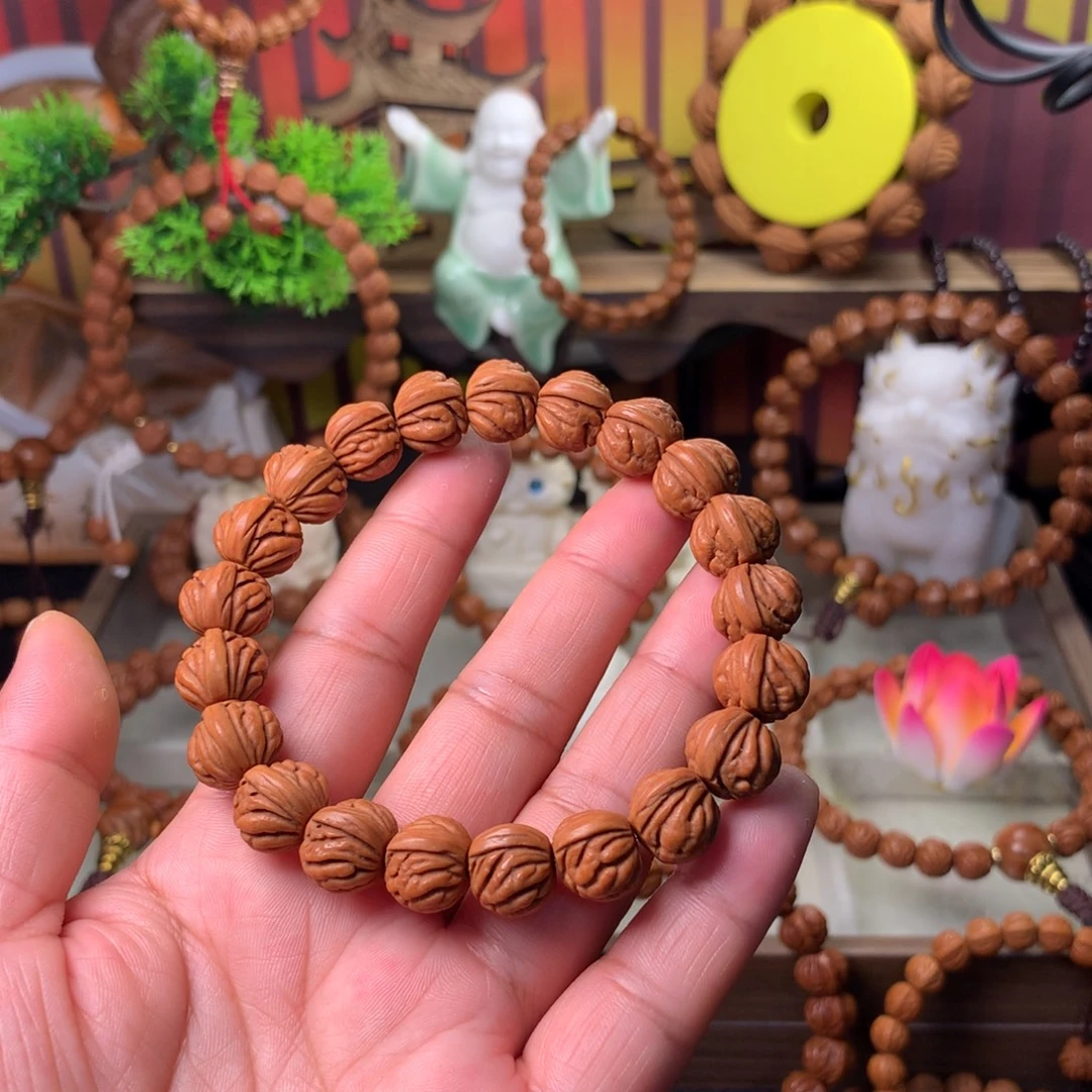 吊坠桃核火麒麟手串13