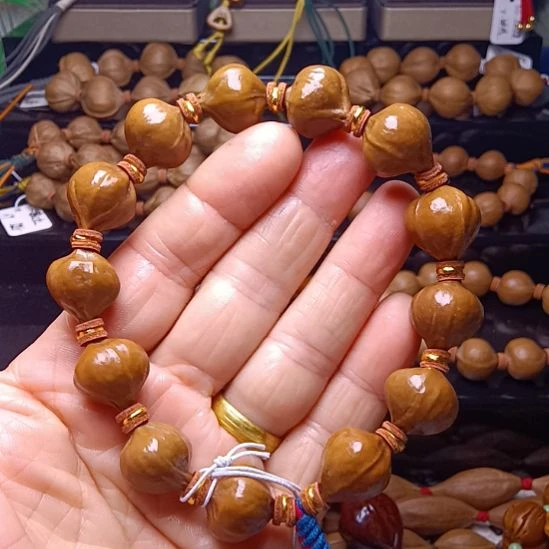 橄榄核手串/手链橄榄核手串三花铁核异形元宝核1.6