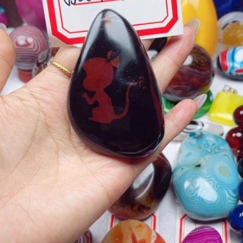 未镶嵌玛瑙/玉髓珠宝奇石用****5