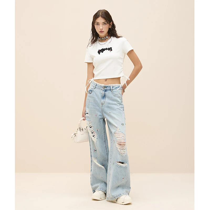 【商场同款】PHORM2025夏装新款牛仔裤N09723526