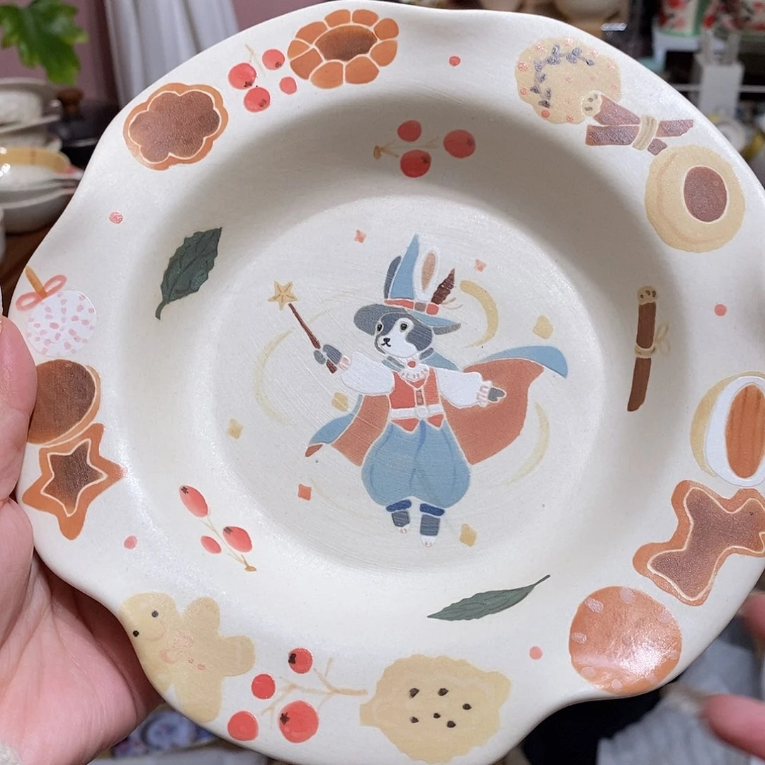 陶瓷景德镇原创餐具系列碗魔法兔