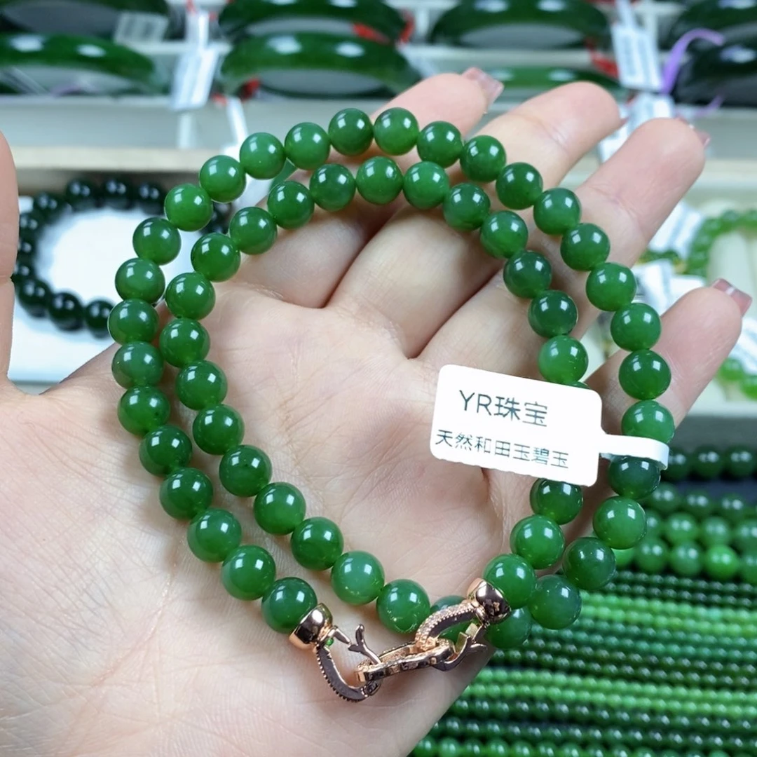 和田玉（碧玉）颈饰未镶嵌8m