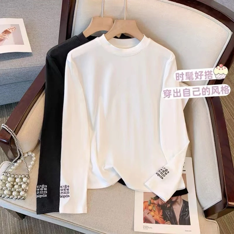 AMAZCOOL 女士时尚秋冬潮流遮肉长袖打底T恤958