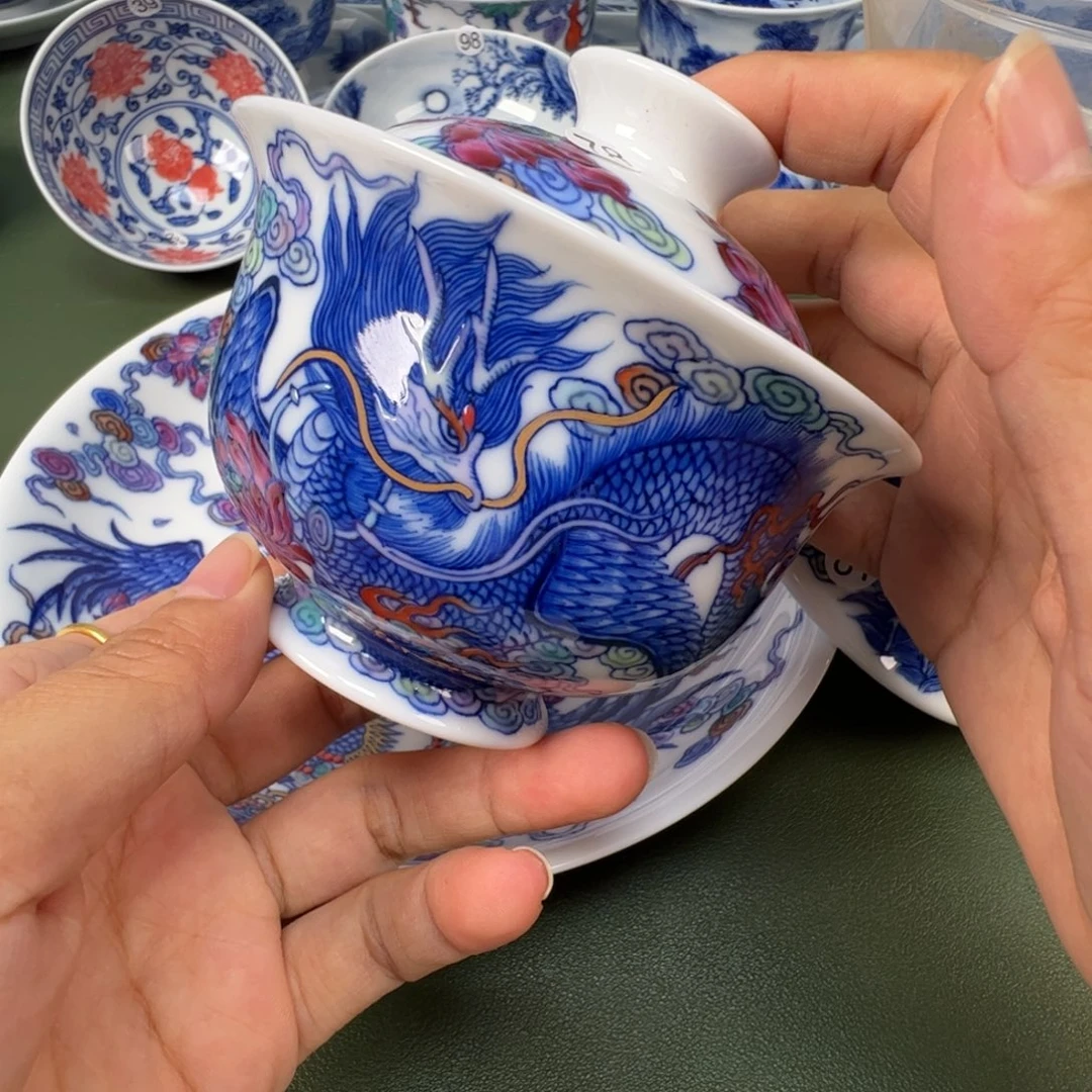 景德镇纯手工纯手绘茶具木木78