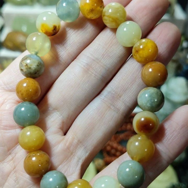 岫玉手串款式未镶嵌