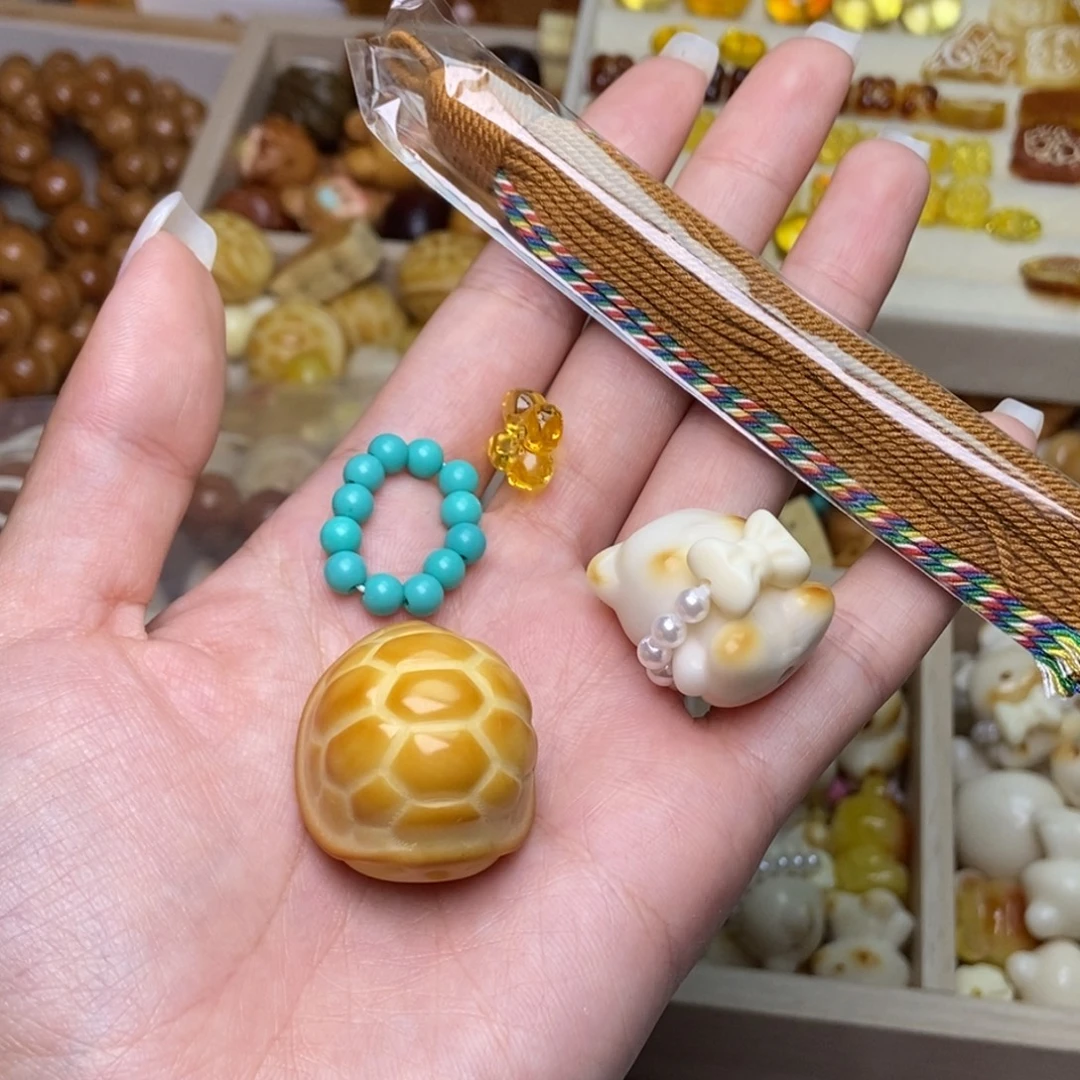 ****﹌猴头核桃手串15手持换16补差富甲0.46花绿熊项链金流苏