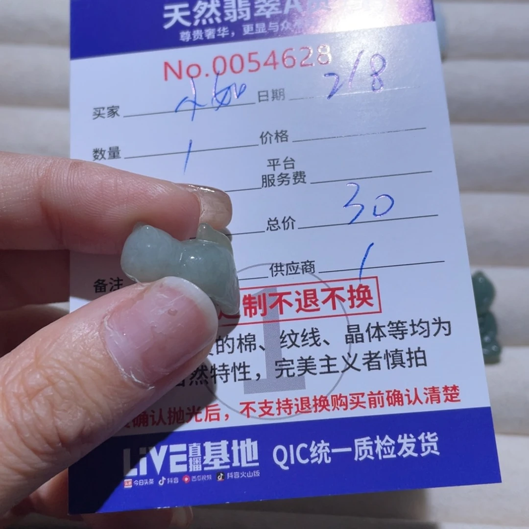 翡翠颈饰未镶嵌小****?