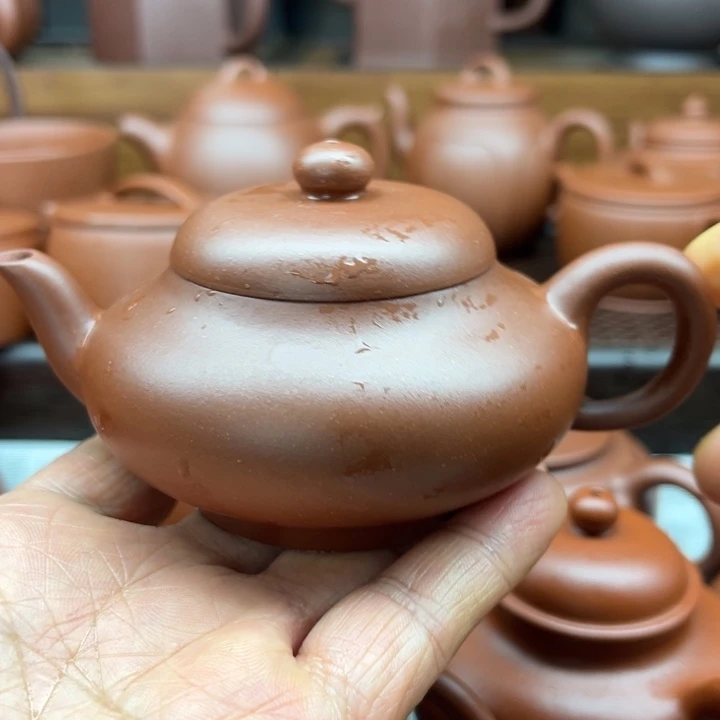咖***酱紫砂茶壶原矿紫砂