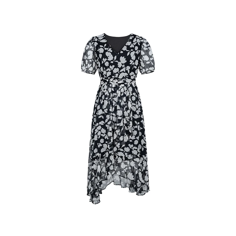 【小余专属】商场同款夏季新品真丝收腰连衣裙N195A42756