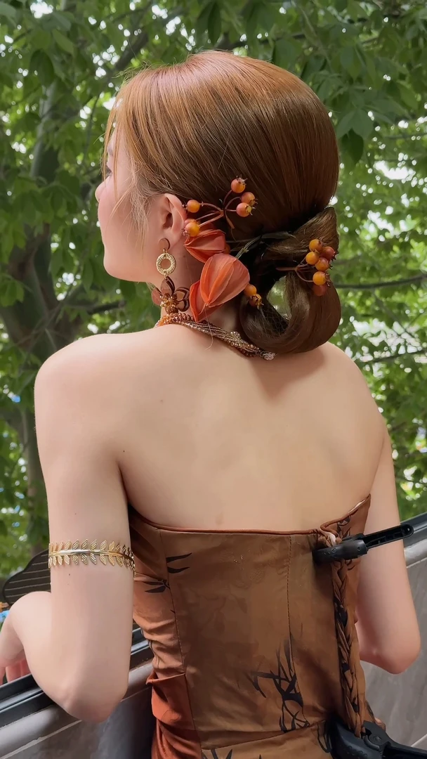 新娘头饰时尚饰品小众辣妹风花朵头饰百搭饰品F1377