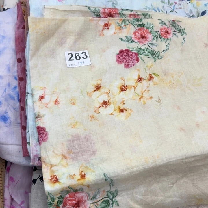 麻263纯苎麻1米黄色