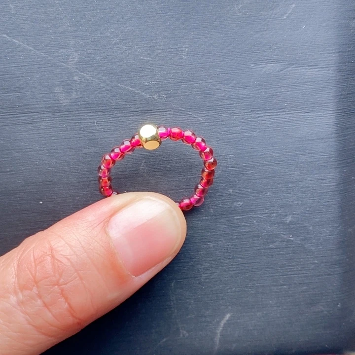 手链石榴石未镶嵌大漏