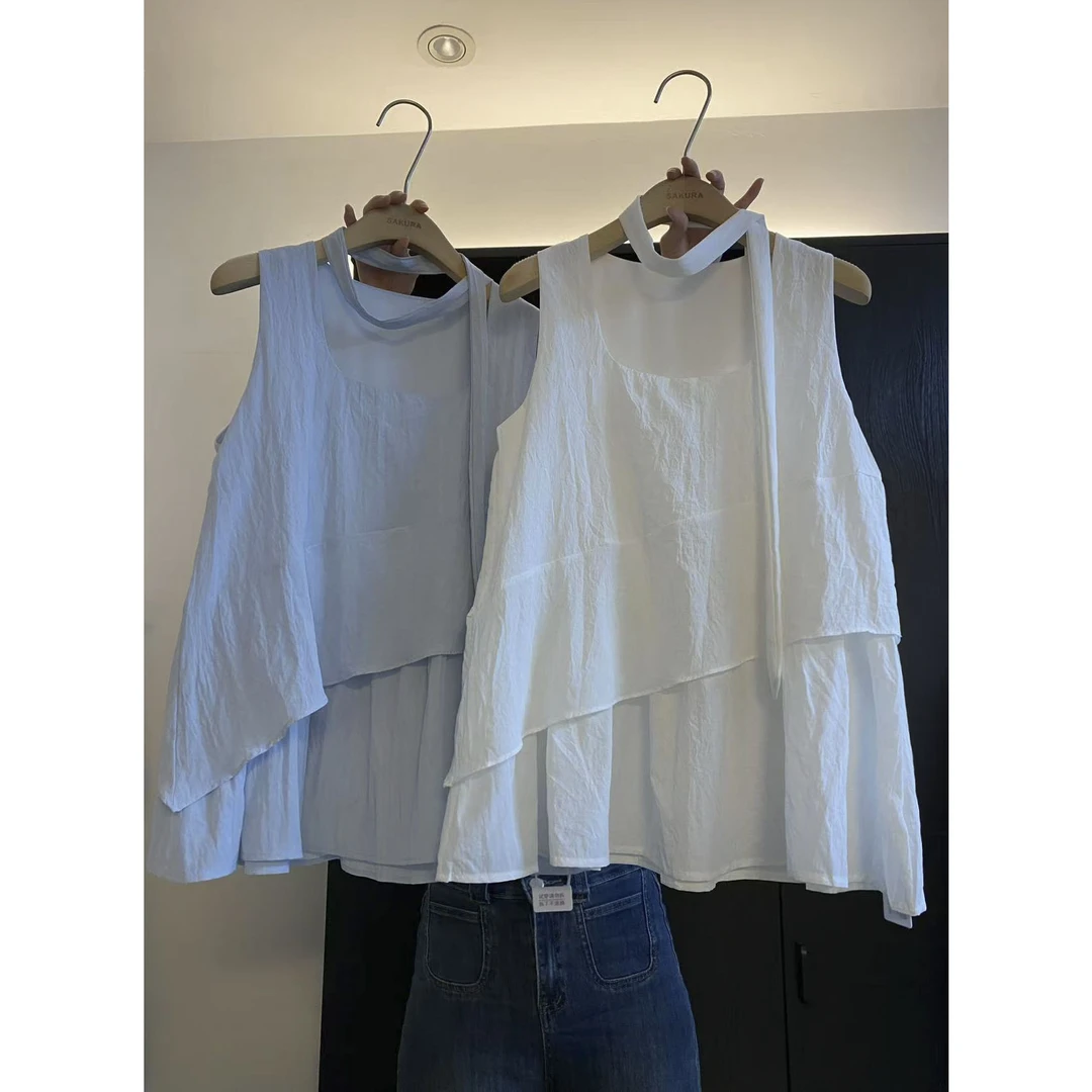 璎婲sᴀᴋᴜʀᴀ【春野烂漫】车媛法式甜美复古碎花吊带拼接背心娃娃衫