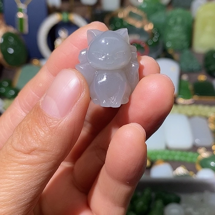 和田玉（青白玉）未镶嵌吊坠(不含链)