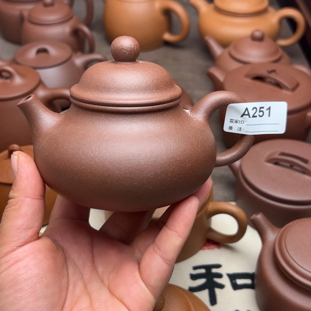 紫砂茶壶紫泥半手工300cc左右