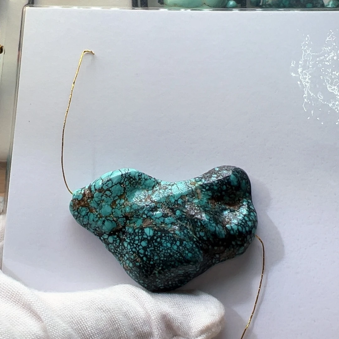 绿松石未镶嵌挂件