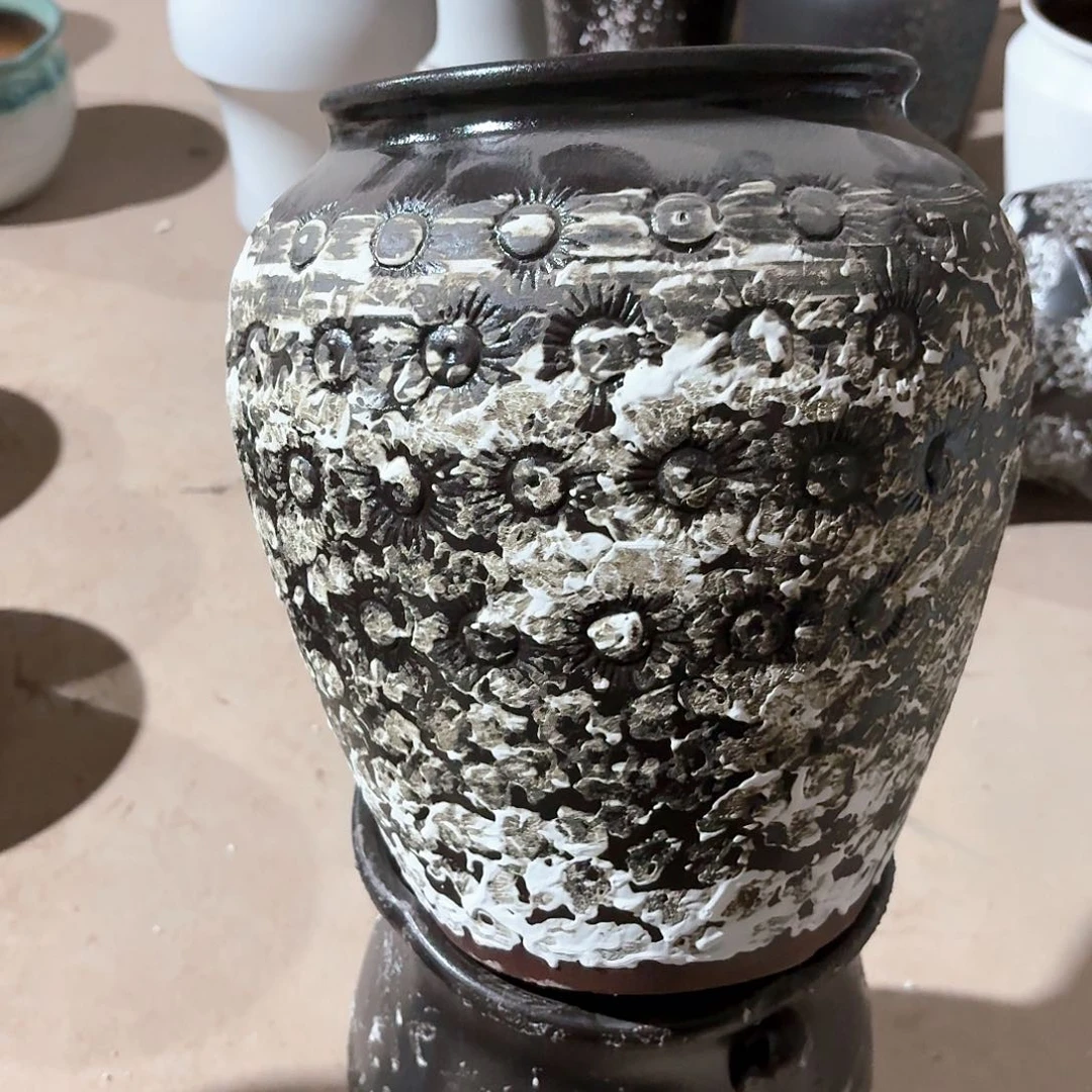 红陶花盆口20高30