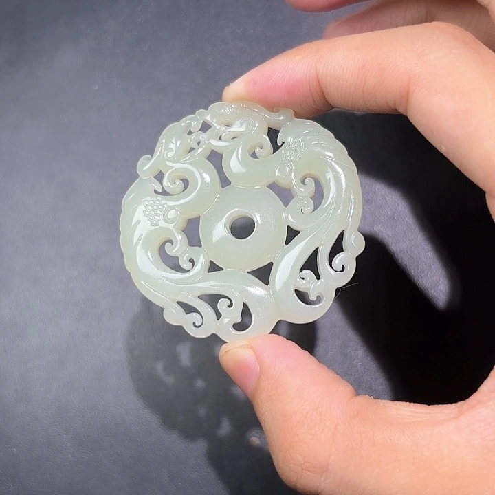 和田玉未镶嵌挂件金*