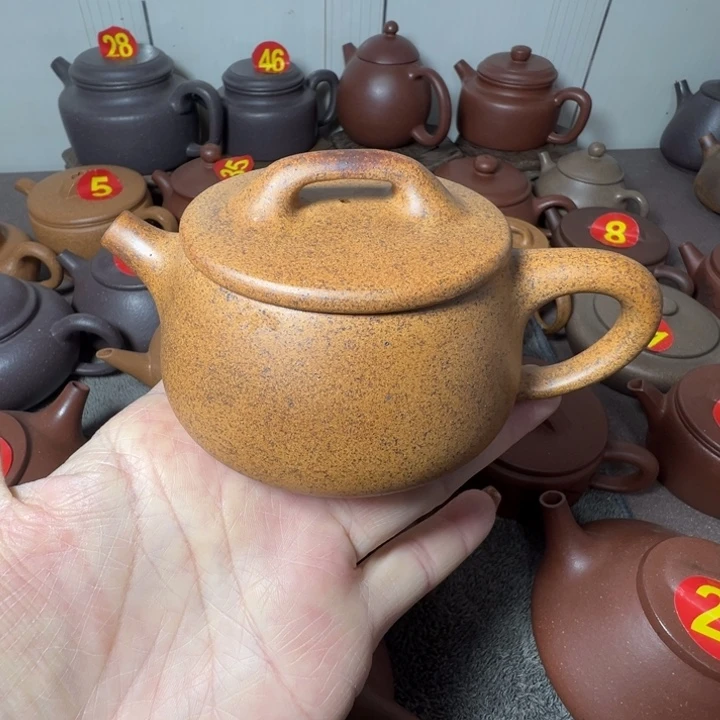 紫砂茶壶墨***影瑕疵宽口瓢