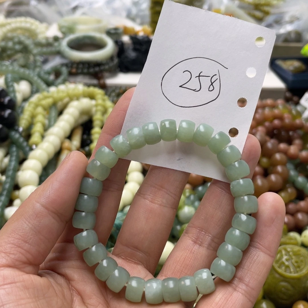 蛇纹石玉手链未镶嵌