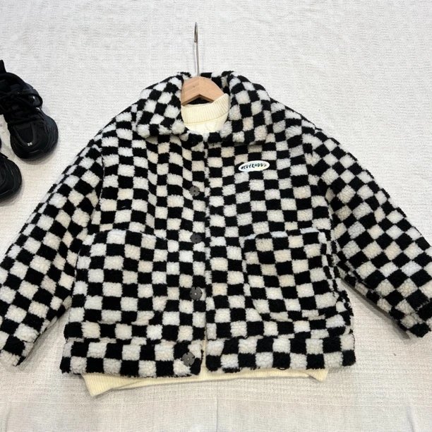 22007高端童装时尚百搭休闲毛毛外套B7-5-4