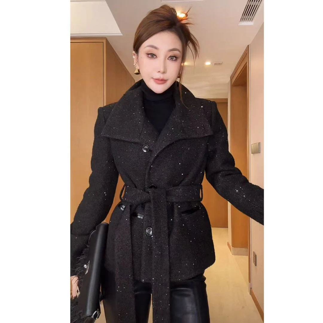 KIKI【城市假日】冬季保暖气质高级感加厚羽绒服外套5Q32171