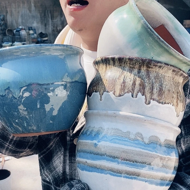 红陶正品高13口15