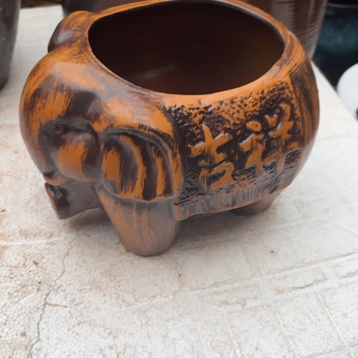 紫砂花盆口径16/24/16进水口2厘米