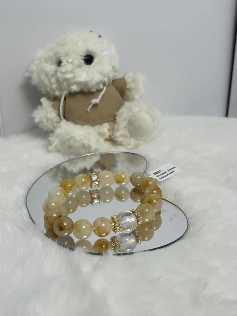 原创设计奶油胶花DIY手串