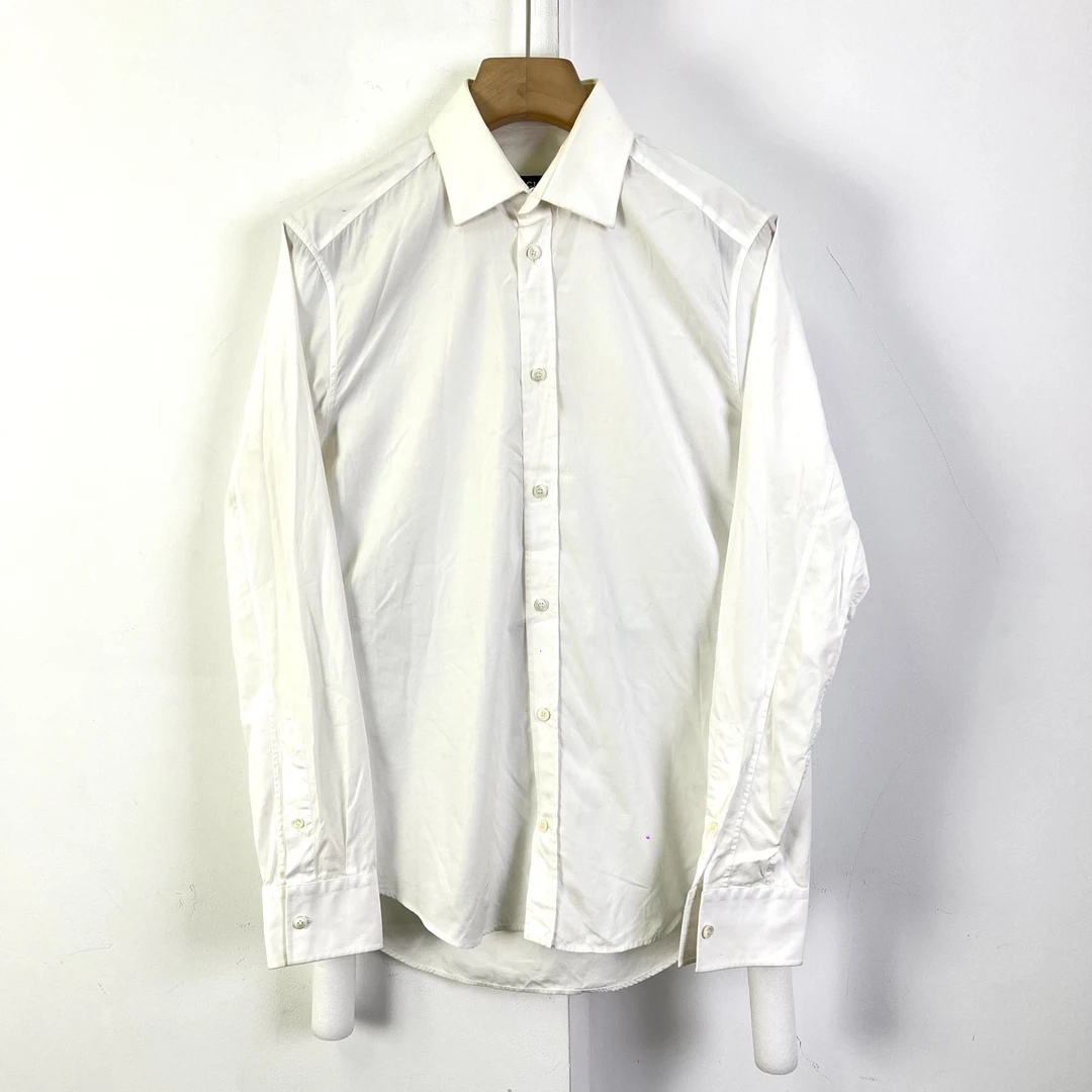 95新 Balenciaga/巴黎世家 38码/袖口刺绣logo衬衫/11134