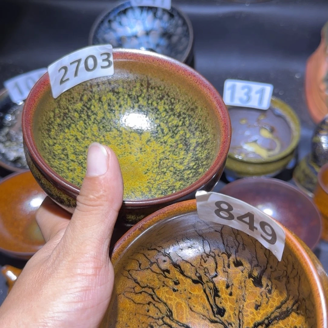 用***4茶盏福建盏茶器两个