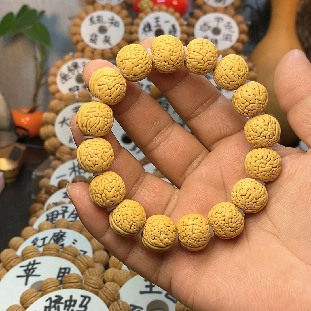 【闪购商品】一***郭桃核手串虎皮手串