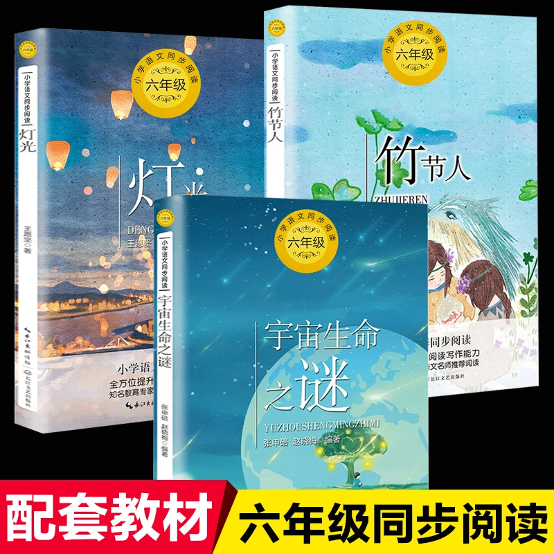 六年级上册必读的课外书 竹节人范锡林 灯光王愿坚 宇宙生命之谜