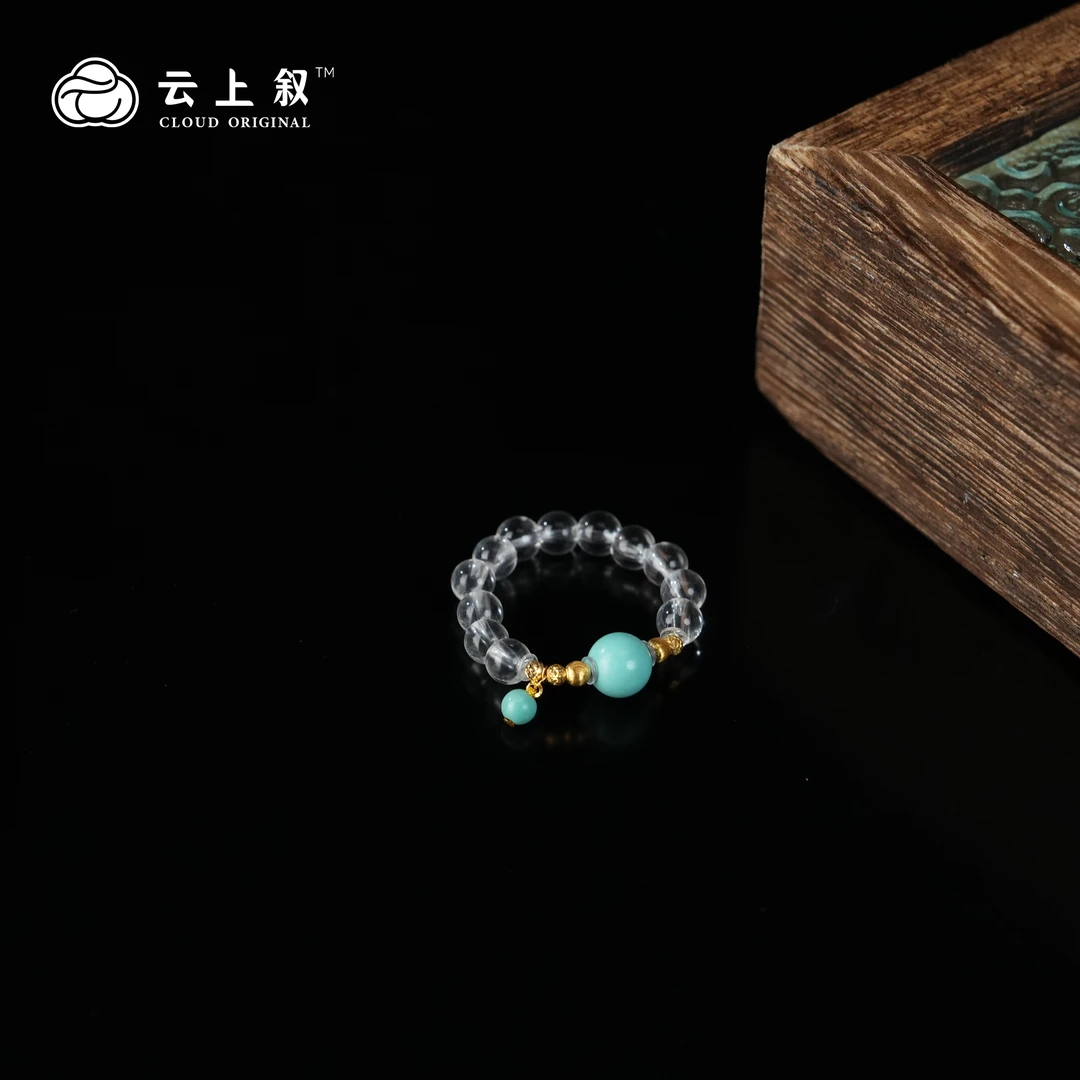 【云上叙】 12 QJDXYGD192101-G 18K金白水晶戒指-多样性发其一