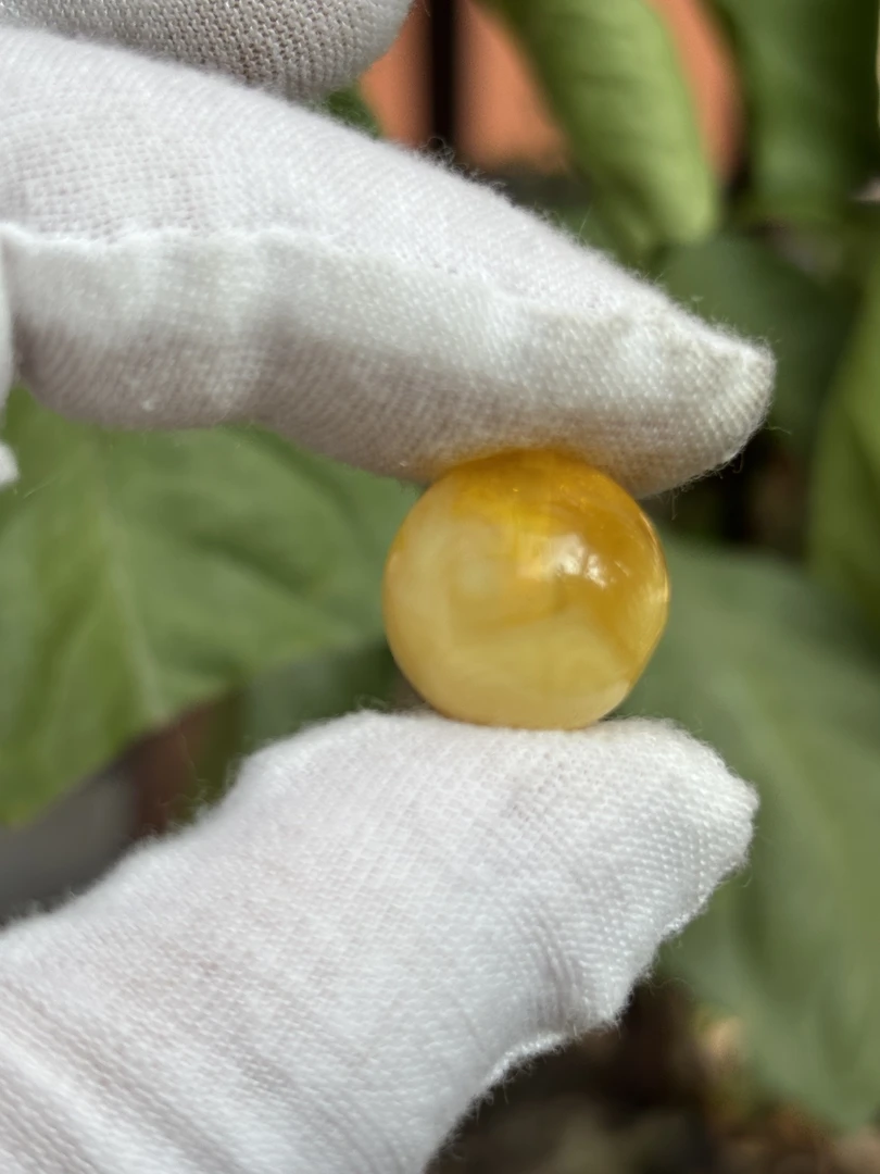 2773天然蜜蜡琥珀圆珠15.7mm