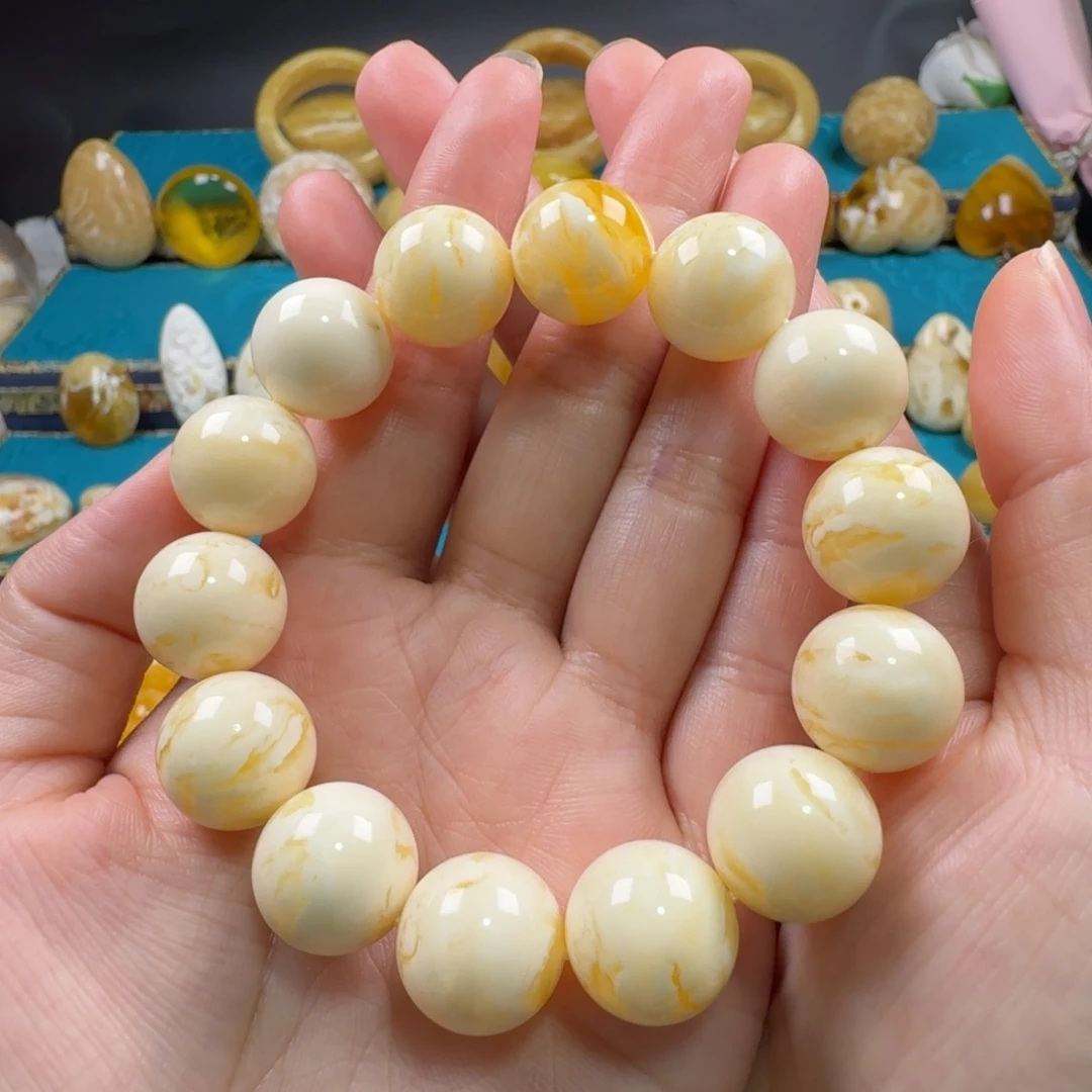 未镶嵌琥珀手链蜜蜡