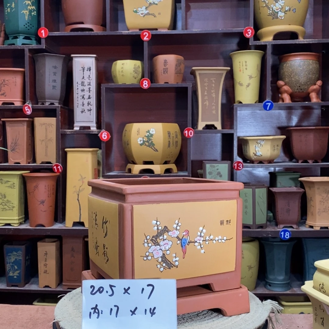 紫砂艺术紫砂花盆