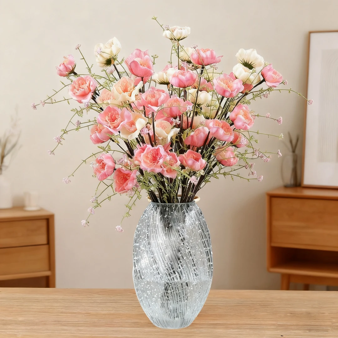 【花伴水】仿真杜鹃花客厅餐厅卧室摆件装饰品插花