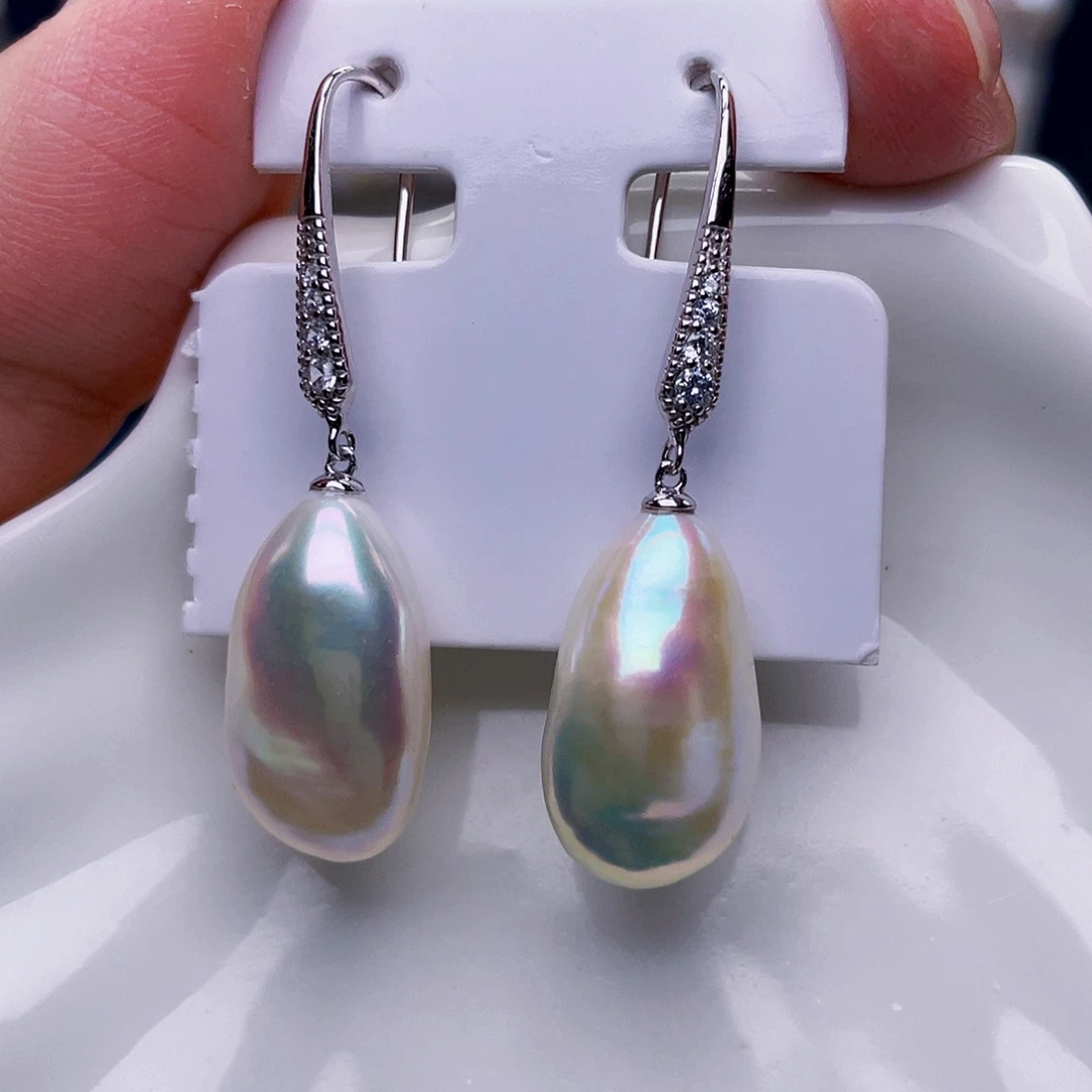 小***豆未镶嵌淡水珍珠耳饰