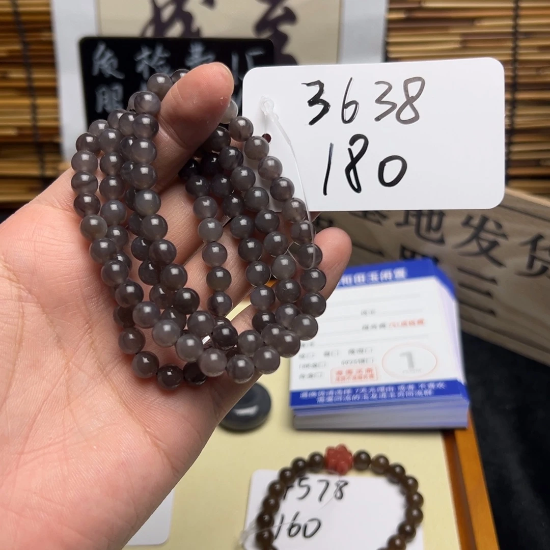 和田玉未镶嵌项链3638