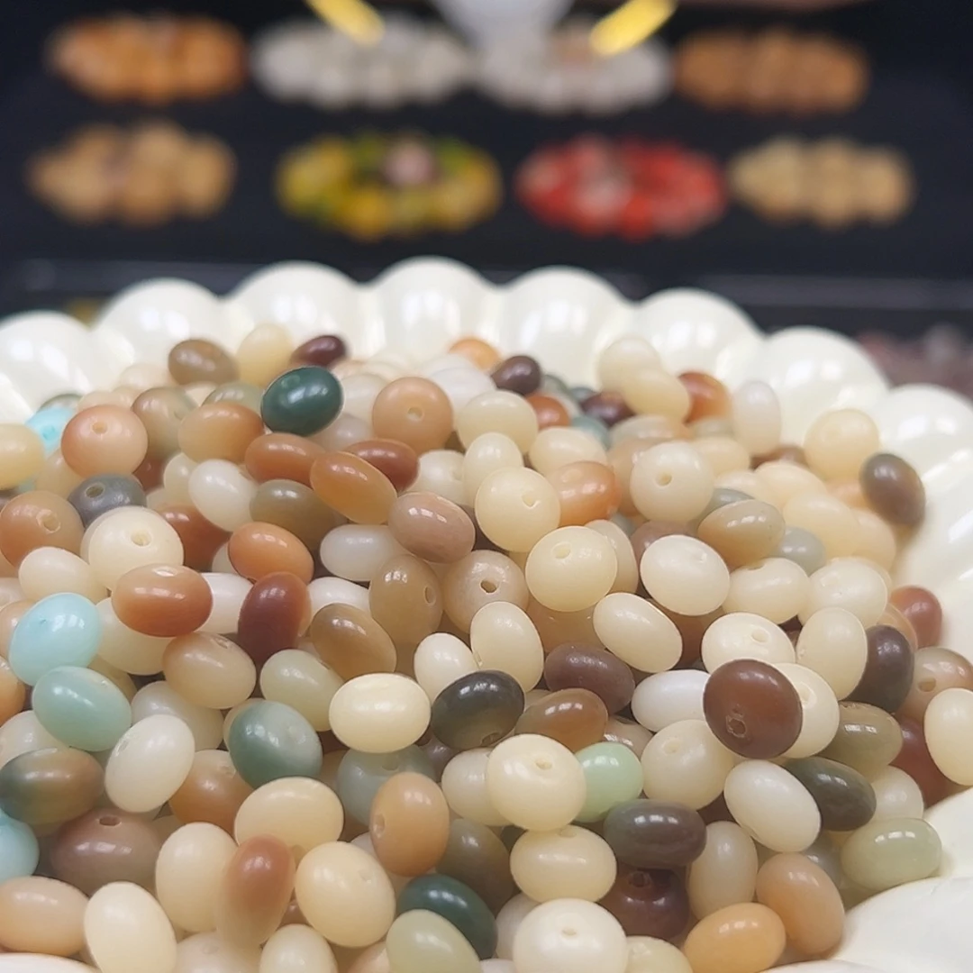 手串菩提根/象牙果瑕疵卡9敦煌多宝算盘500颗