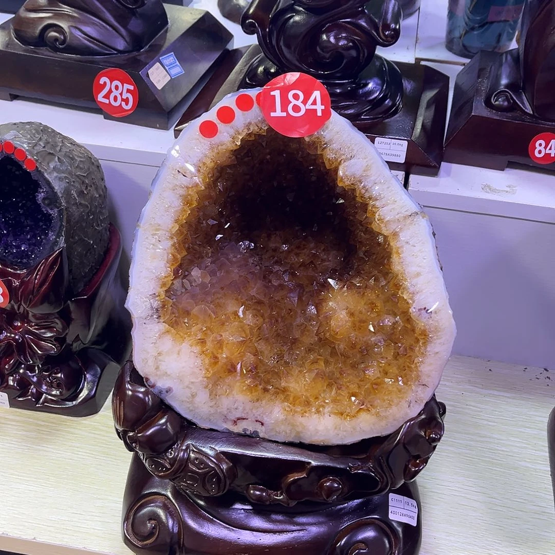 未镶嵌黄晶大型摆件（非配饰）
