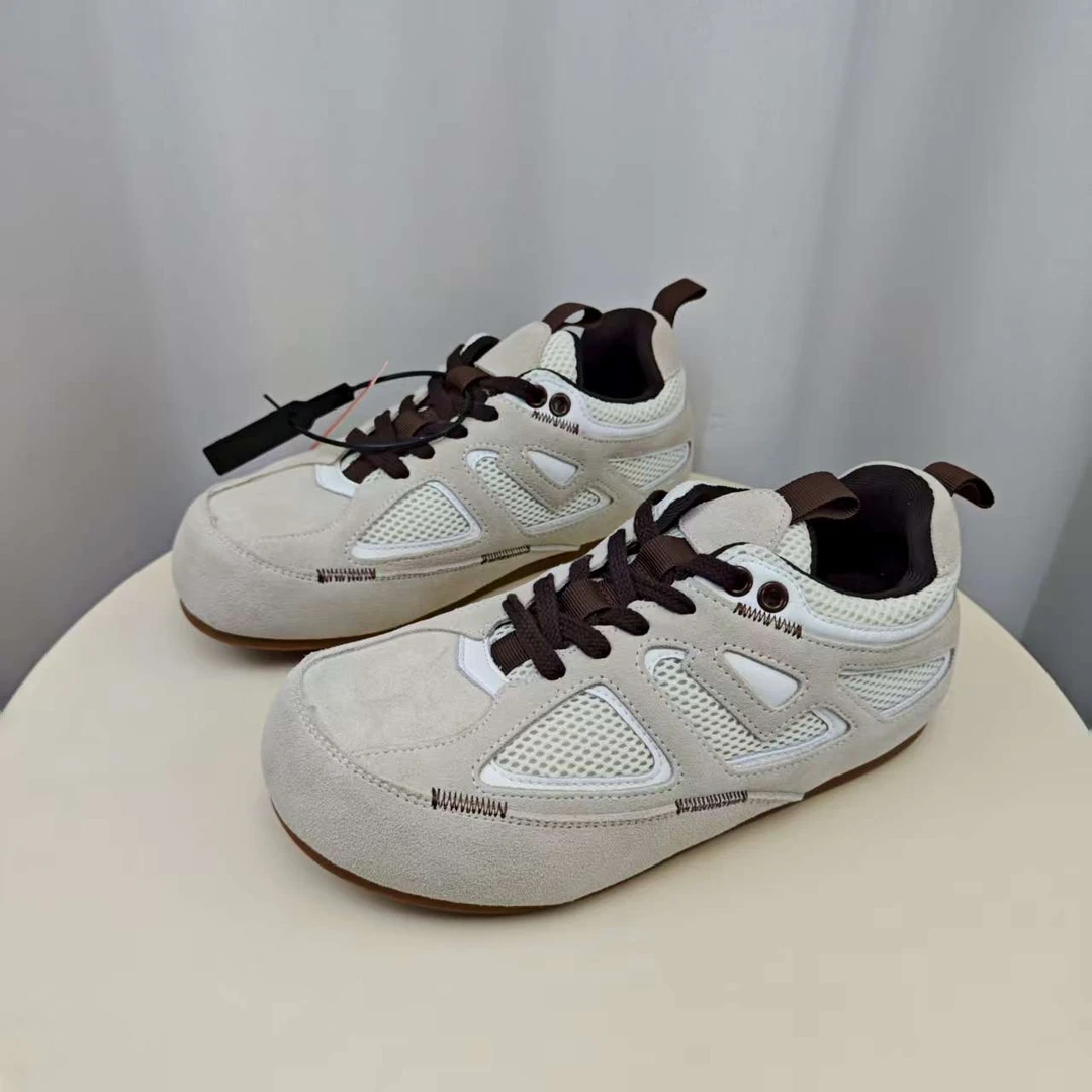 SGIRL TWTW复古休闲运动德训阿甘鞋女时尚舒适软底网面透气老爹鞋