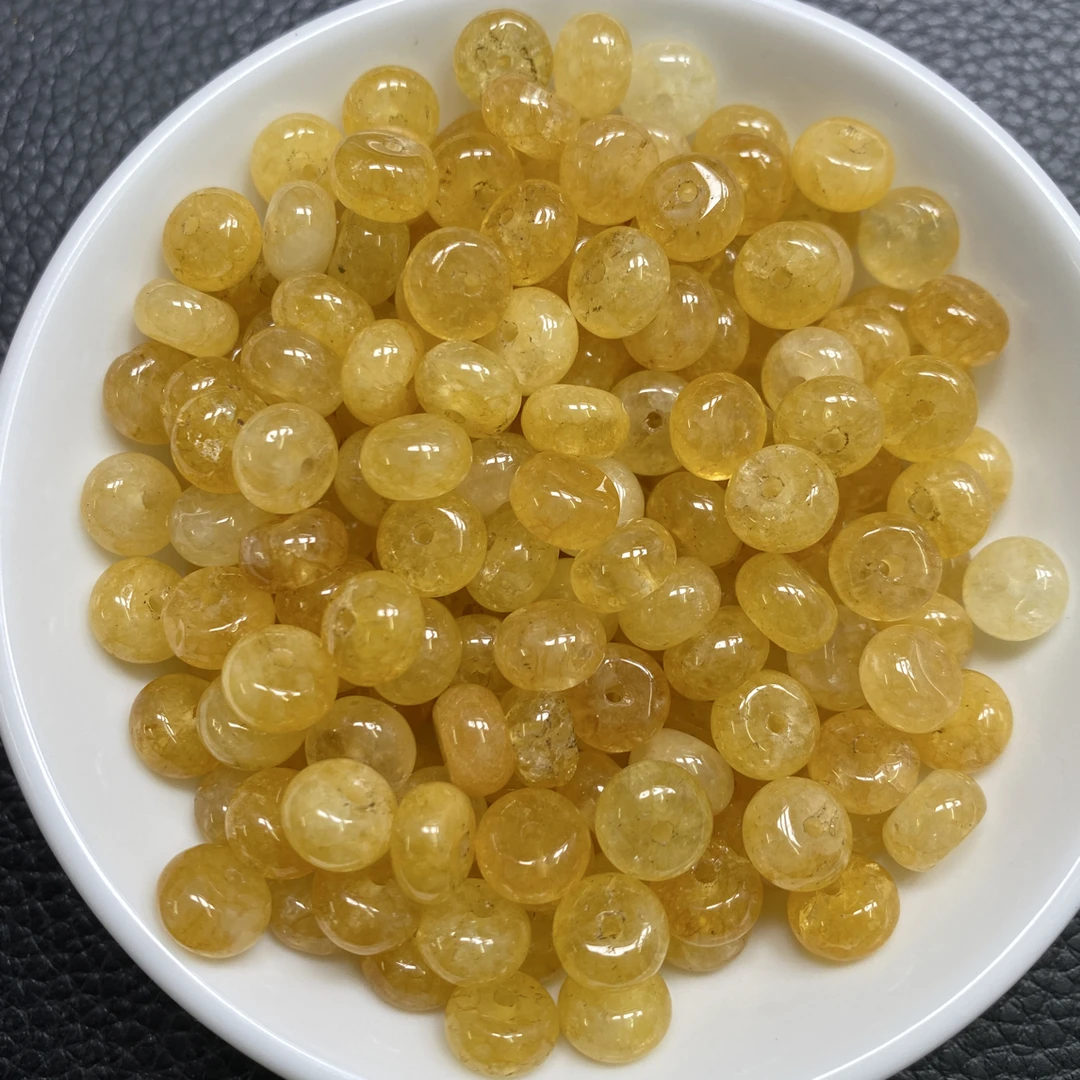 鸿福珠宝～ M910 黄碧玺5×8mm20个6.8元